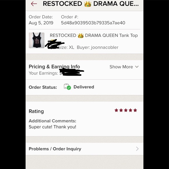 1 (2X) LEFT ๐ DRAMA QUEEN Tank Top ๐ - Picture 6 of 7